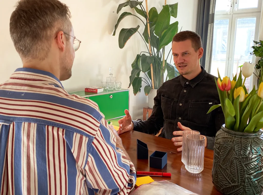 Woh-Workshop vor Ort mit Kunden Wohn-Workshop vor Ort bei einem Kunden, Praktische Übungen